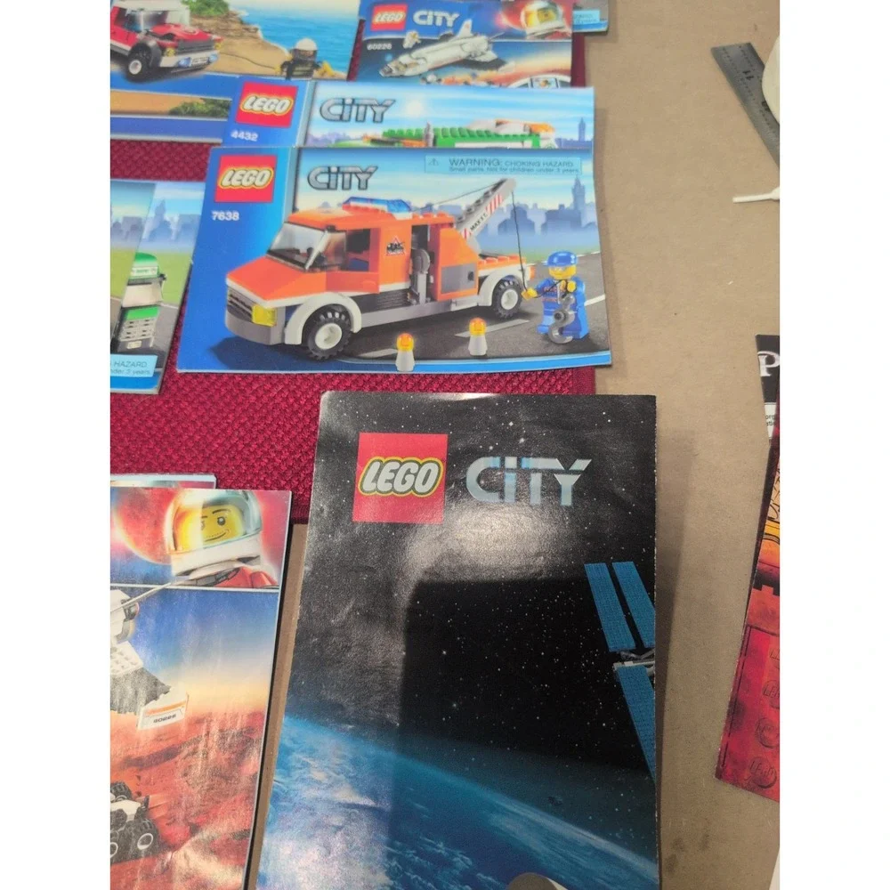 Lego City Instruction Booklet Lot Of 10 Booklets Only Plus Poster*Read